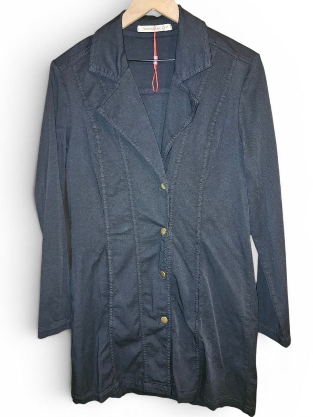 NWOT WEARABLES Black Snap Front Jacket - Small